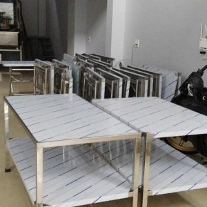 Bàn sơ chế thực phẩm 2 tầng CN37