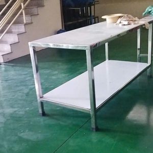 Bàn sơ chế thực phẩm 2 tầng CN38